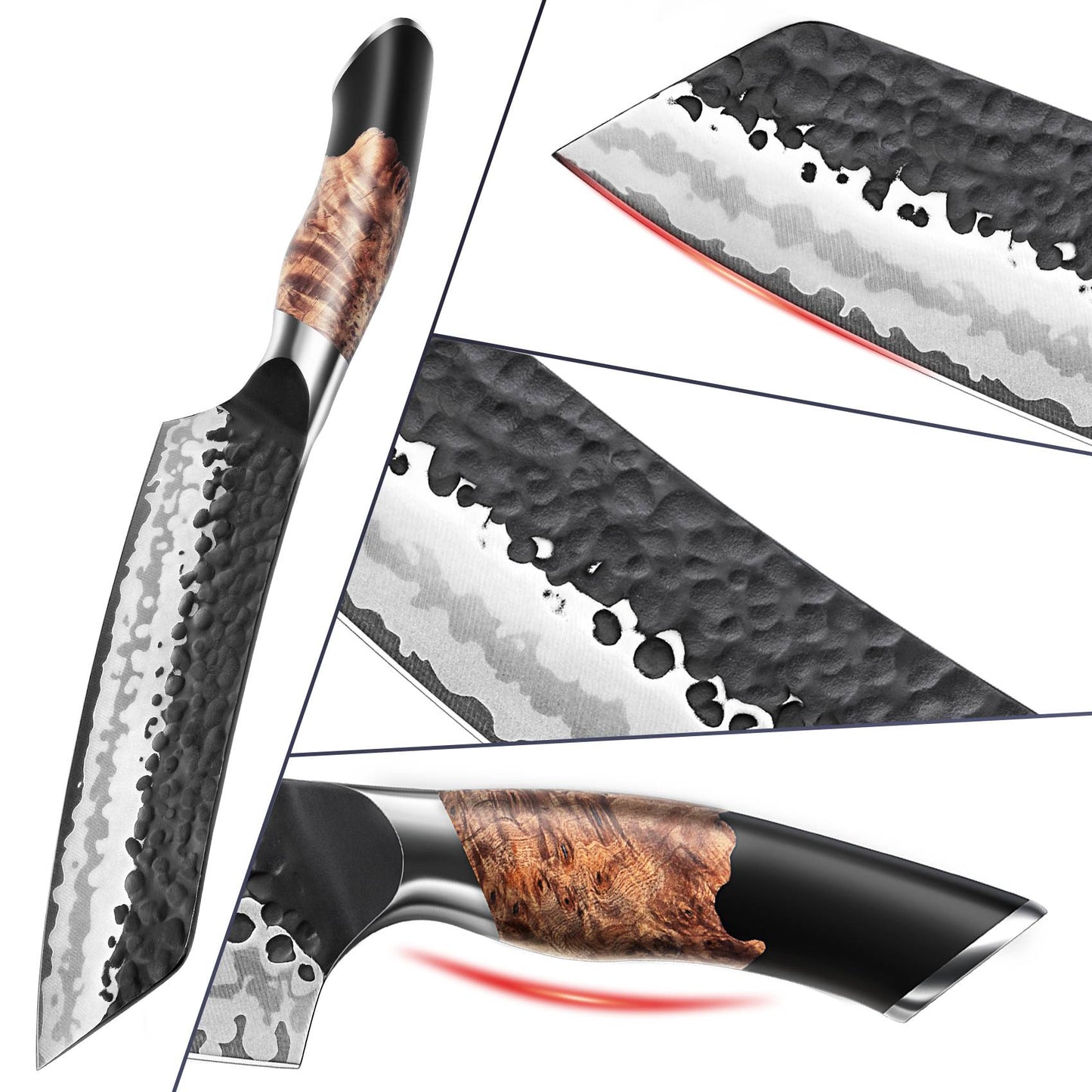 Tengu 7" Japanese Santoku Knife+MAGNE TICKNIFE HOLDER